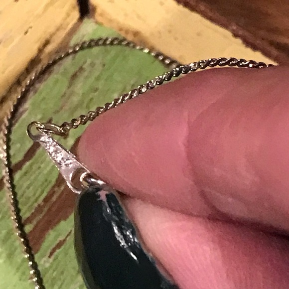 ▪️Silver & Turquoise Pendant on Chain - Picture 5 of 8